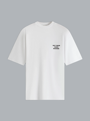 SLOGAN PRINT T-SHIRT OPIUM WHITE