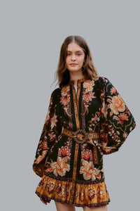 MAJESTIC GARDEN MINI DRESS