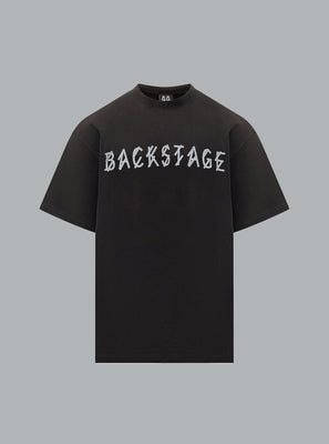 BACKSTAGE PRINT T-SHIRT BLACK