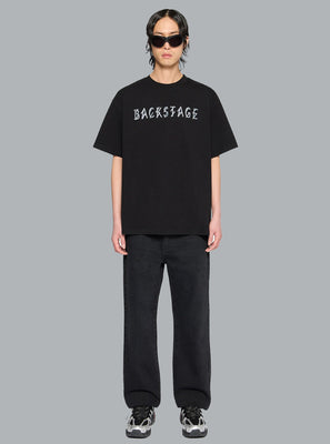 BACKSTAGE PRINT T-SHIRT BLACK