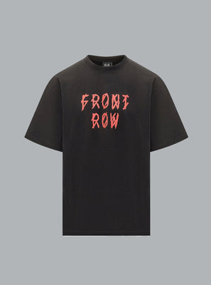 FRONT ROW PRINT T-SHIRT BLACK