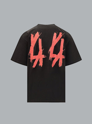 FRONT ROW PRINT T-SHIRT BLACK