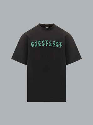 GUESTLIST PRINT T-SHIRT BLACK