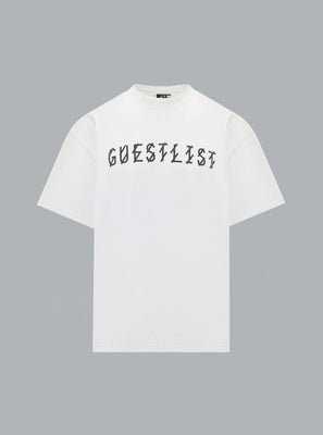 GUESTLIST PRINT T-SHIRT WHITE