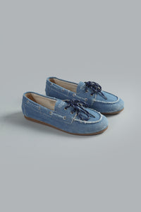 Boat Loafer Brushed Denim LIGHT BLUE