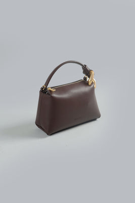 SMALL JWA CORNER BAG DARK BROWN