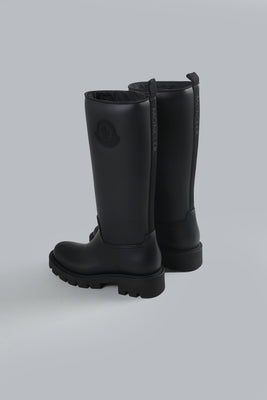 MONCLER KICKSTREAM HIGH RAIN BOOTS Black WOMEN SHOES