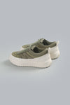 MONCLER MONPULSE LOW TOP SNEAKERS Olive Green MEN SHOES