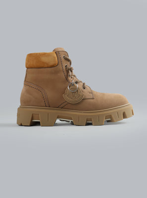 MONCLER PEAK CITY ANKLE BOOTS BEIGE MEN