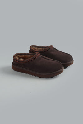 TASMAN SLIPPERS DARK BROWN DARK BROWN