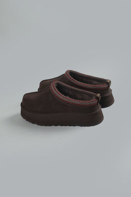 TAZZ SLIPPERS DARK BROWN DARK BROWN