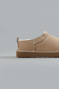 CLASSIC MICRO ANKLE BOOTS LIGHT BEIGE
