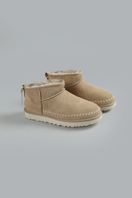 CLASSIC ULTRA MINI BIARRITZ ANKLE BOOTS LIGHT BEIGE LIGHT BEIGE