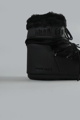 ICON LOW FAUX FUR BLACK