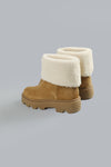 MONCLER AUREA MID ANKLE BOOTS Beige WOMEN SHOES