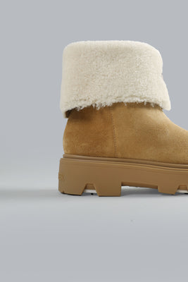 MONCLER AUREA MID ANKLE BOOTS Beige WOMEN SHOES