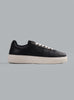 Initial Leather Sneaker Black