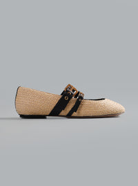 Raffia Ballerinas
