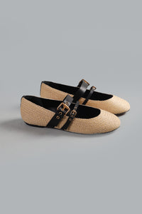 Raffia Ballerinas