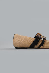 Raffia Ballerinas