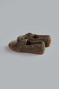 Boat Loafer Brushed Suede KHAKI