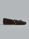 Vita Ballerina Double strap DARK BROWN