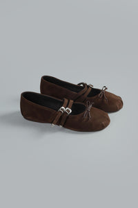 Vita Ballerina Double strap DARK BROWN