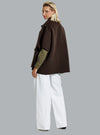 FRENKIE WOOL CAPE CHESTNUT