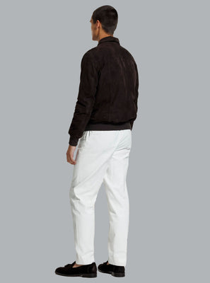 JOSEPH SUEDE DOWN JACKET COFFEE