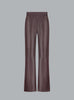 LUCCA LEATHER PANTS BURGUNDY