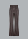 LUCCA LEATHER PANTS DARK BROWN