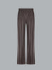 LUCCA LEATHER PANTS DARK BROWN
