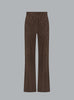 LUCCA SUEDE PANTS DARK BROWN