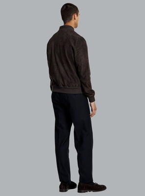 MICHAEL SUEDE BOMBER JACKET COFFEE