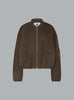 PEARL WOOL BOMBER JACKET CHESTNUT