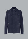ROCCO SUEDE OVERSHIRT ROYAL