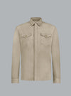 ROCCO SUEDE OVERSHIRT TAUPE