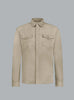 ROCCO SUEDE OVERSHIRT TAUPE