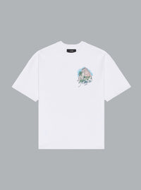AMIRI HOTEL PRINT OVERSIZED T-SHIRT WHITE