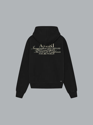 AMIRI SPIRIT ZIP THROUGH HOODIE