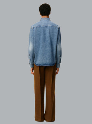 AMI DE COEUR DENIM SHIRT BLUE