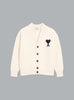 ADC FELTED WOOL CARDIGAN OFF WHITE
