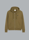AMI DE COEUR ZIP THROUGH HOODIE ARMY GREEN