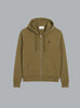AMI DE COEUR ZIP THROUGH HOODIE ARMY GREEN