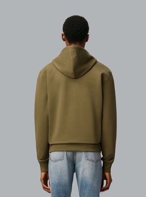 AMI DE COEUR ZIP THROUGH HOODIE ARMY GREEN