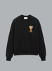 AMI DE COEUR PATCH SWEATER BLACK