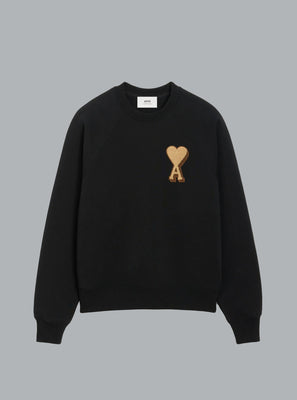 AMI DE COEUR PATCH SWEATER BLACK