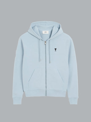 AMI DE COEUR ZIP THROUGH HOODIE LIGHT BLUE
