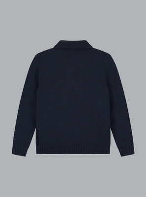 KNIT POLO SHIRT NAVY