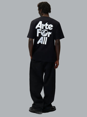ARTE FOR ALL LOGO T-SHIRT BLACK